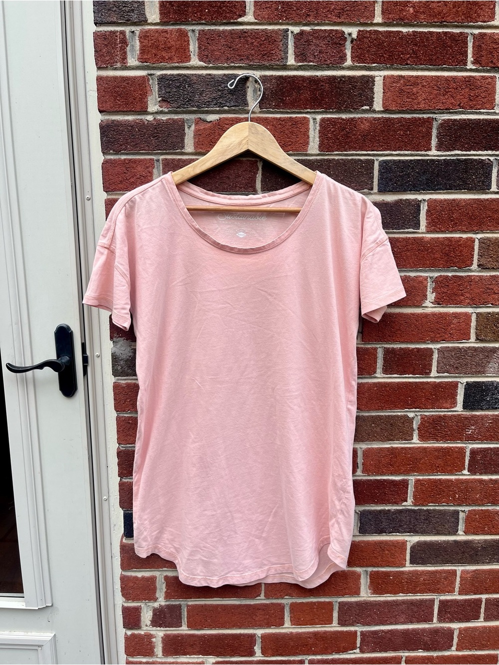Pact Soft Peach Thigh Length Oversized Sleep Shirt